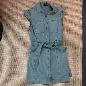 PAIGE Green Mini Dress